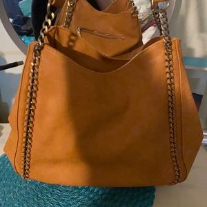 Large soft shoulder bag